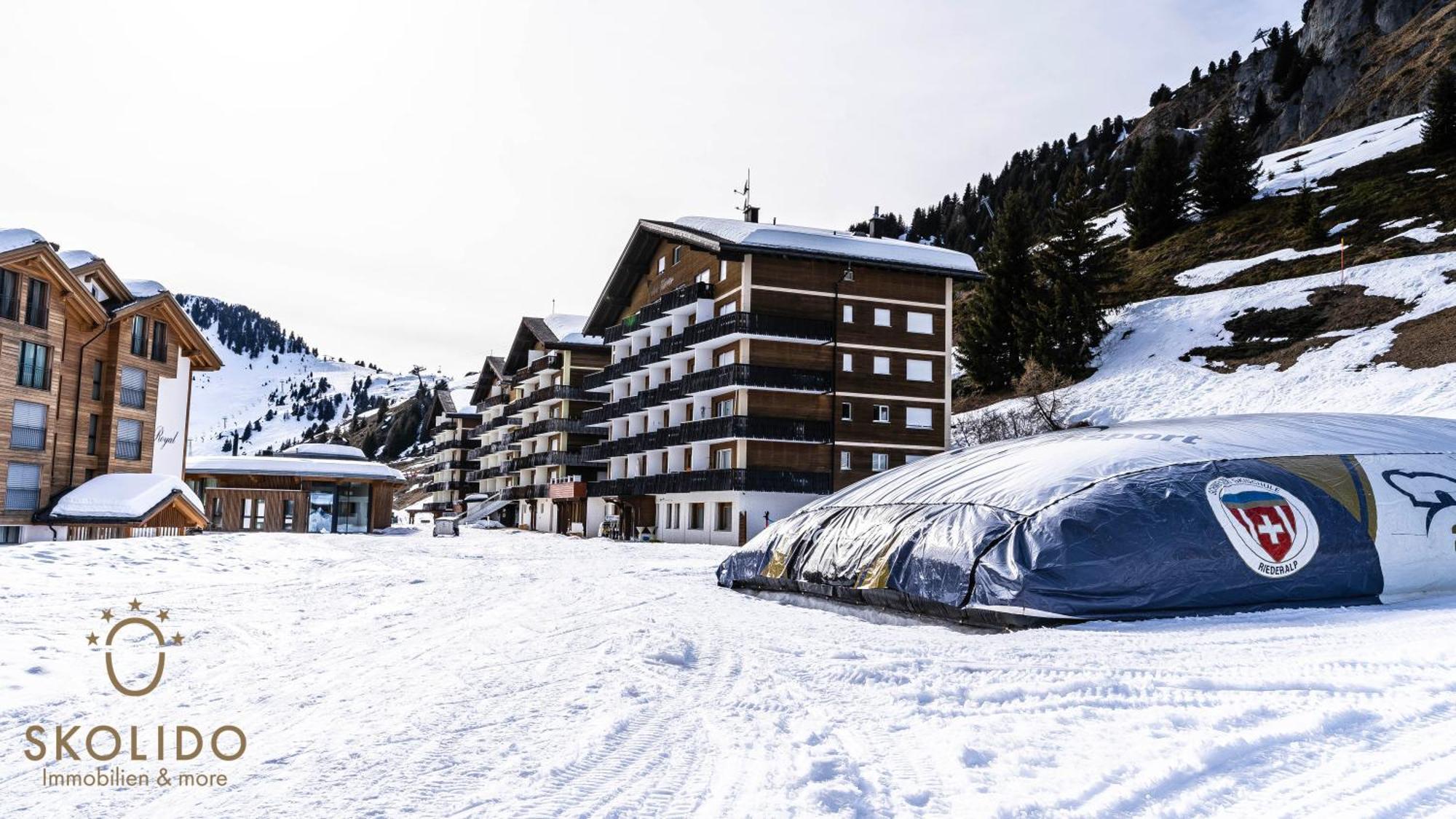 Haus Rhodania Mit Matterhornblick, Riederalp Mitte Bagian luar foto